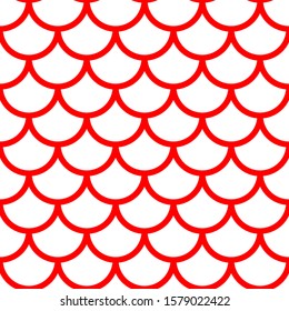 Mermaid pattern, fish scale print, vector see background, summer banner, kids seamless pattern