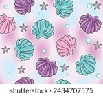 mermaid pattern star sea girl texture