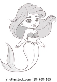 Mermaid pretty character