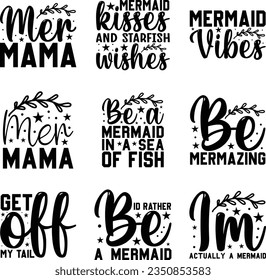 Fichier de conception Mermaid retro svg et eps