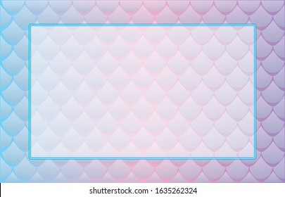 Mermaid Scale Background and Border