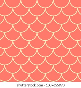 Mermaid scale seamless pattern. Fish skin texture. Tillable background for girl fabric, textile design, wrapping paper, swimwear or wallpaper. Blue mermaid background with fish scale underwater.