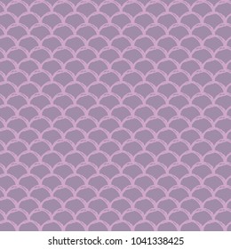 Mermaid scale seamless pattern. Fish skin texture. Tillable background for girl fabric, textile design, wrapping paper, swimwear or wallpaper. Purple mermaid background with fish scale underwater.