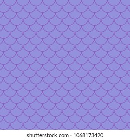 Mermaid scale seamless pattern. Fish skin texture. Tillable background for girl fabric, textile design, wrapping paper, swimwear or wallpaper. Purple mermaid background with fish scale underwater.