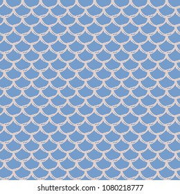 Mermaid scale seamless pattern. Fish skin texture. Tillable background for girl fabric, textile design, wrapping paper, swimwear or wallpaper. Purple mermaid background with fish scale underwater.