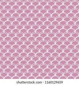 Mermaid scale seamless pattern. Fish skin texture. Tillable background for girl fabric, textile design, wrapping paper, swimwear or wallpaper. Purple mermaid background with fish scale underwater.