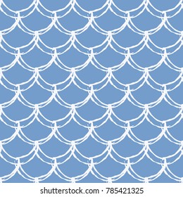 Mermaid scale seamless pattern. Fish skin texture. Tillable background for girl fabric, textile design, wrapping paper, swimwear or wallpaper. Purple mermaid background with fish scale underwater.