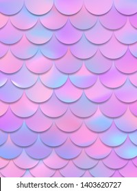 Mermaid scale. Vector illustration for banner or card