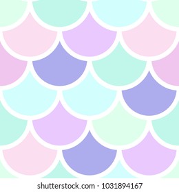 Mermaid Scales Vector Seamless Pattern