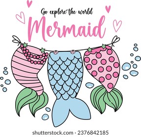 mermaid sea girl beautiful cute love