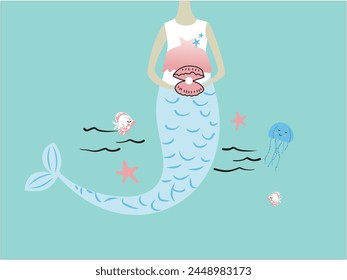 mermaid sea lofe art fashion