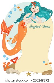 Mermaid with Seafood Menu