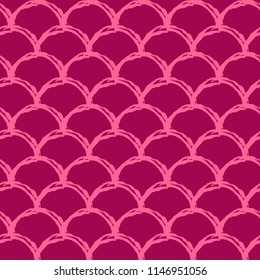 mermaid seamless pattern. Fish skin texture. Tillable background for girl fabric, textile design, wrapping paper, swimwear or wallpaper. Blue little mermaid background with fish scale.