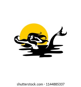 mermaid silhouette vector