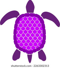 Mermaid skin on a turtle shell