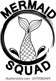 Mermaid Squad Digital EPs Vector graphics File