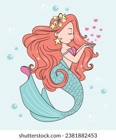 mermaid summer sea princess love