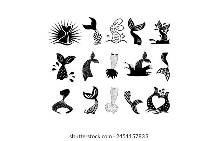 Mermaid SVG,, Silhouette, Cut File, cutting files, printable design, Clipart, svg