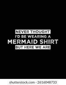Mermaid  T Shirt Design or Art