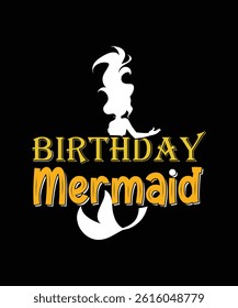 Mermaid  T Shirt Design or Art