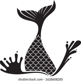 Mermaid tail design (vector illustration)