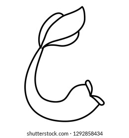 mermaid tail icon 