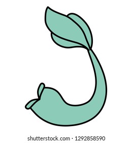mermaid tail icon 