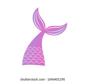 Mermaid Tail Icon. Vector Illustration.