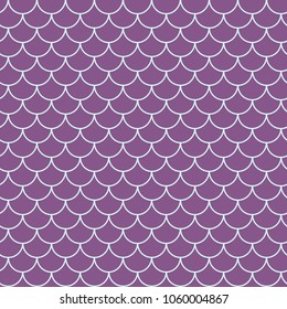 Mermaid tail seamless pattern. Fish skin texture. Tillable background for girl fabric, textile design, wrapping paper, swimwear or wallpaper. Purple mermaid tail background with fish scale underwater.