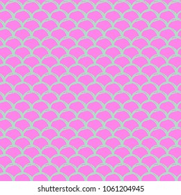 Mermaid tail seamless pattern. Fish skin texture. Tillable background for girl fabric, textile design, wrapping paper, swimwear or wallpaper. Purple mermaid tail background with fish scale underwater.