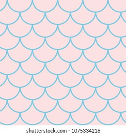 Mermaid tail seamless pattern. Fish skin texture. Tillable background for girl fabric, textile design, wrapping paper, swimwear or wallpaper. Purple mermaid tail background with fish scale underwater.
