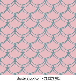 Mermaid tail seamless pattern. Fish skin texture. Tillable background for girl fabric, textile design, wrapping paper, swimwear or wallpaper. Purple mermaid tail background with fish scale underwater.