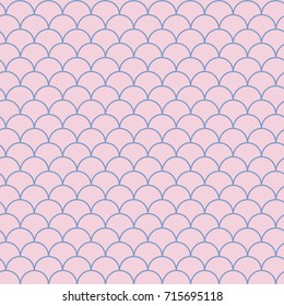 Mermaid tail seamless pattern. Fish skin texture. Tillable background for girl fabric, textile design, wrapping paper, swimwear or wallpaper. Purple mermaid tail background with fish scale underwater.