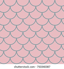 Mermaid tail seamless pattern. Fish skin texture. Tillable background for girl fabric, textile design, wrapping paper, swimwear or wallpaper. Purple mermaid tail background with fish scale underwater.