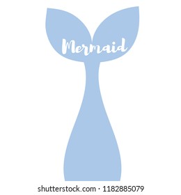 Mermaid tail. Vector illustration. EPS 10