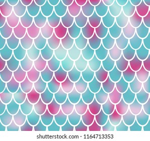 Mermaid tale - vector seamless pattern.