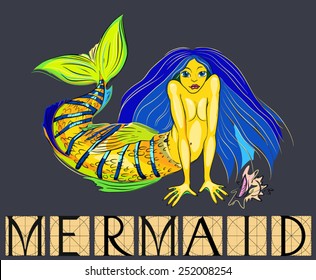 Mermaid with title