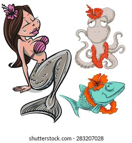 mermaid vector
