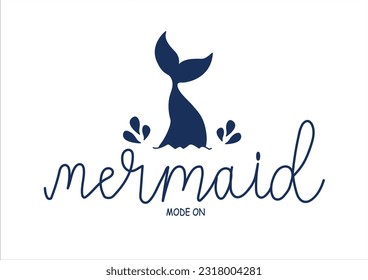 mermaid vector design  poster design