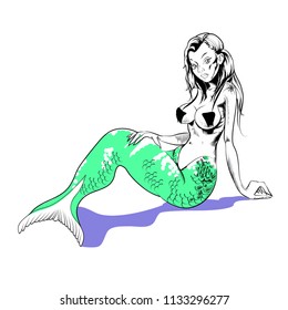 Mermaid vector illustration