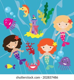 Mermaid vector illustration