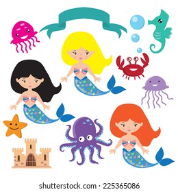 Mermaid vector illustration