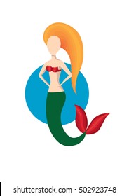 Mermaid. Vector illustration