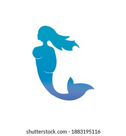 Mermaid Vector Illustration Design Template Stock Vector (Royalty Free ...