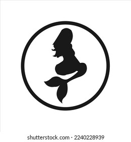 mermaid vector logo illustration design