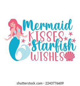 Mermaid Vector Shell Vector Be Mermaid Sublimation to create cutouts for scrapbooking paper crafts greeting cards Pillow 