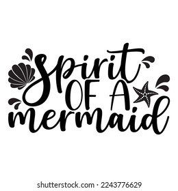 Mermaid Vector Shell Vector Be Mermaid Sublimation to create cutouts for scrapbooking paper crafts greeting cards Pillow 