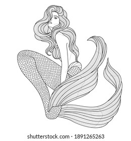 easy mermaid drawing