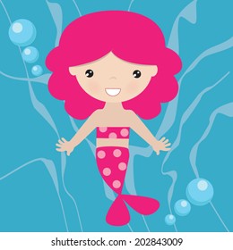 Mermaids vector illustration