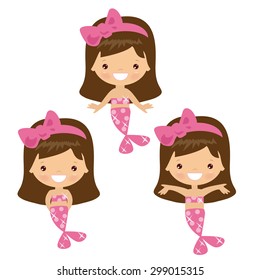Mermaids vector illustration